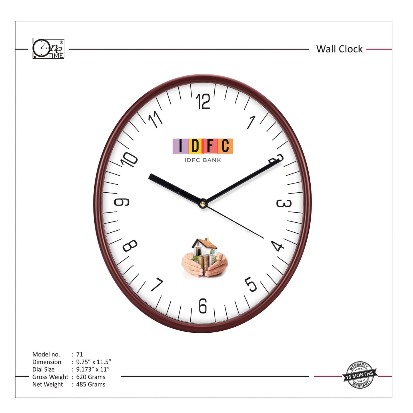 Wall Clock Pattern 71 MARSH Stationery