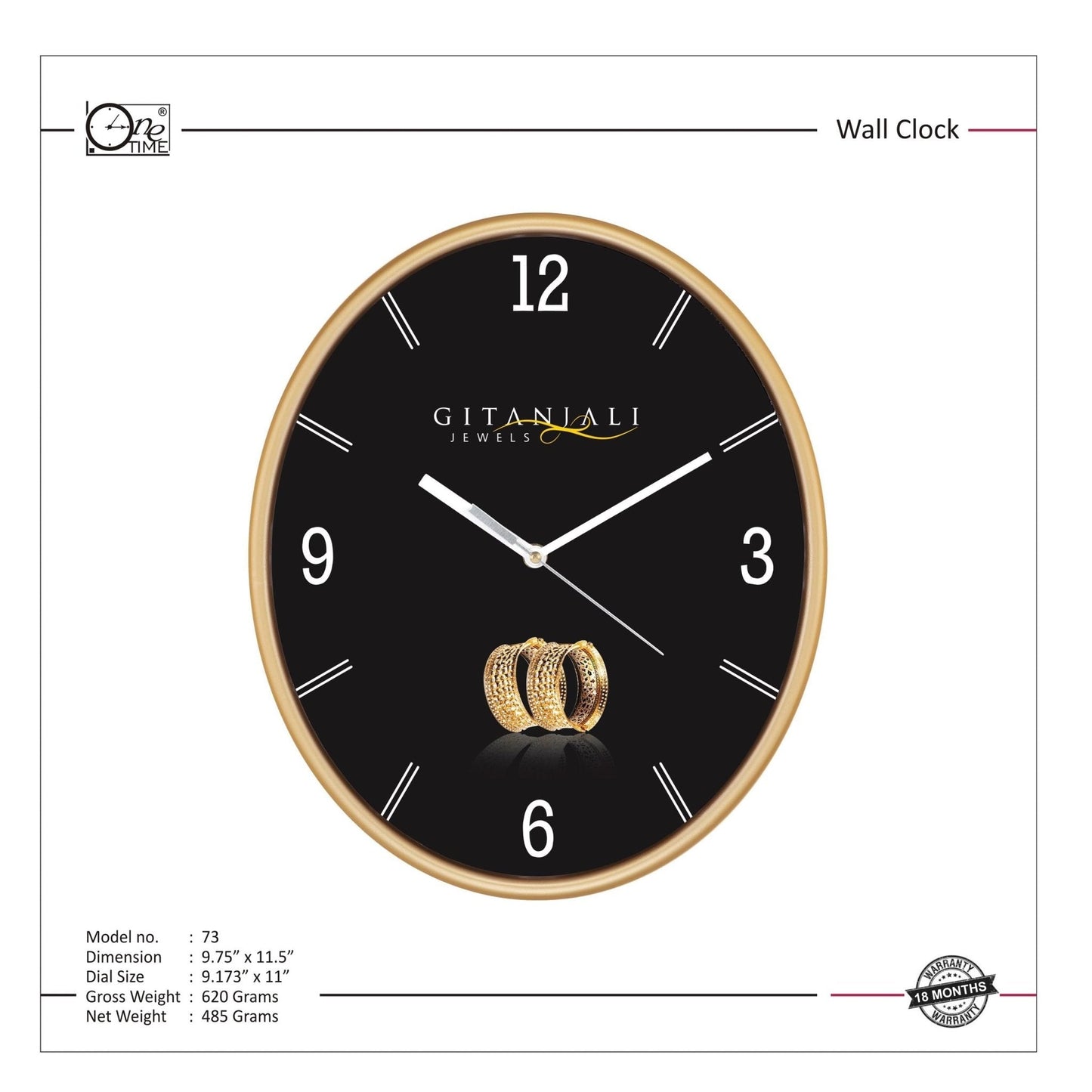 Wall Clock Pattern 73 MARSH Stationery