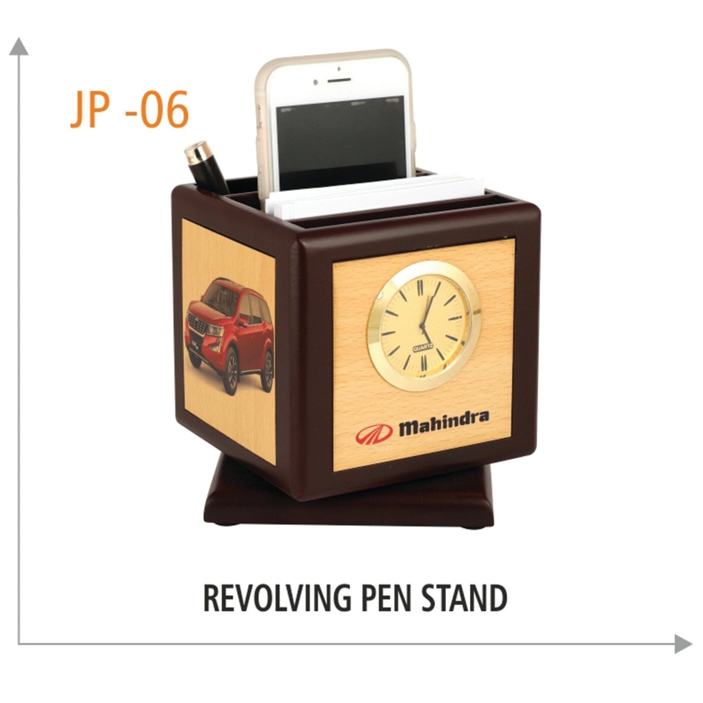 Wooden Revolving Pen Stand - JP 06 MARSH Corporate gifts