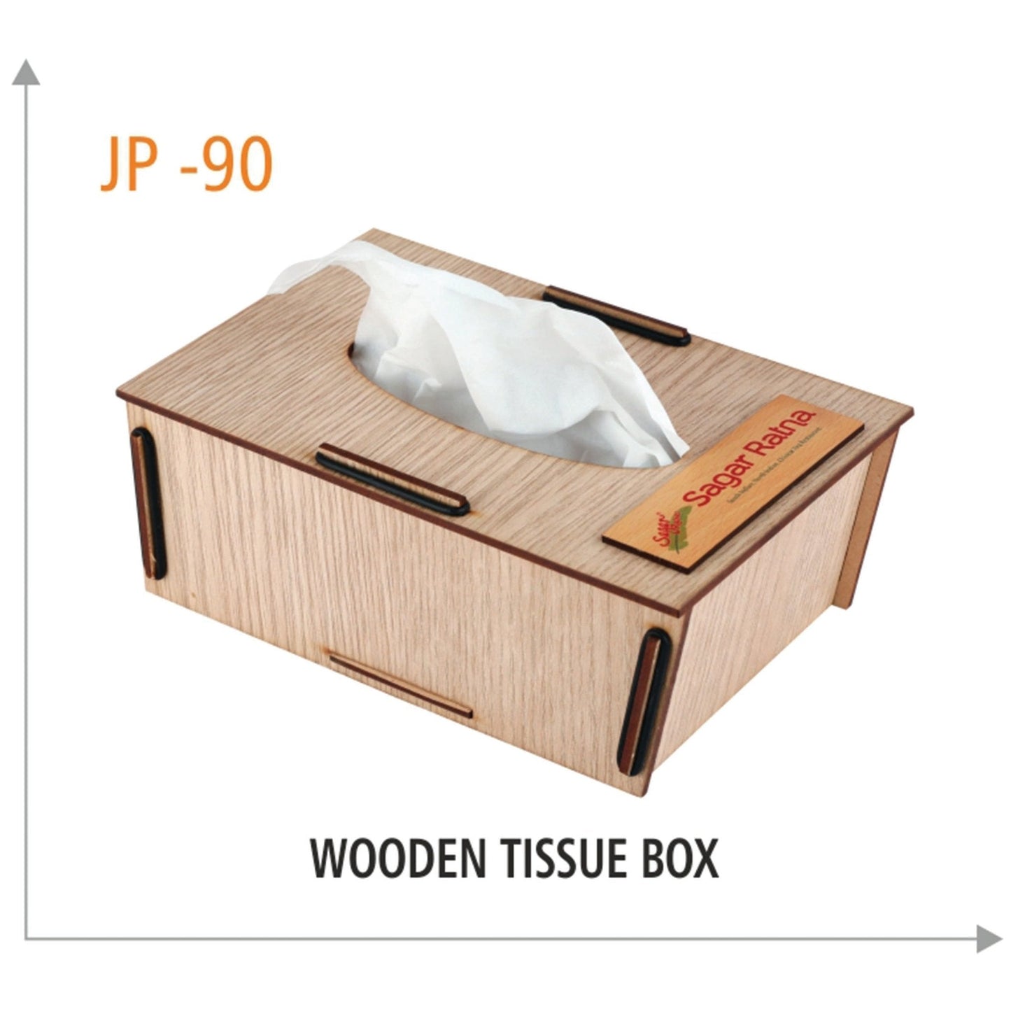 Wooden Tissue Box - JP 90 MARSH Corporate gifts