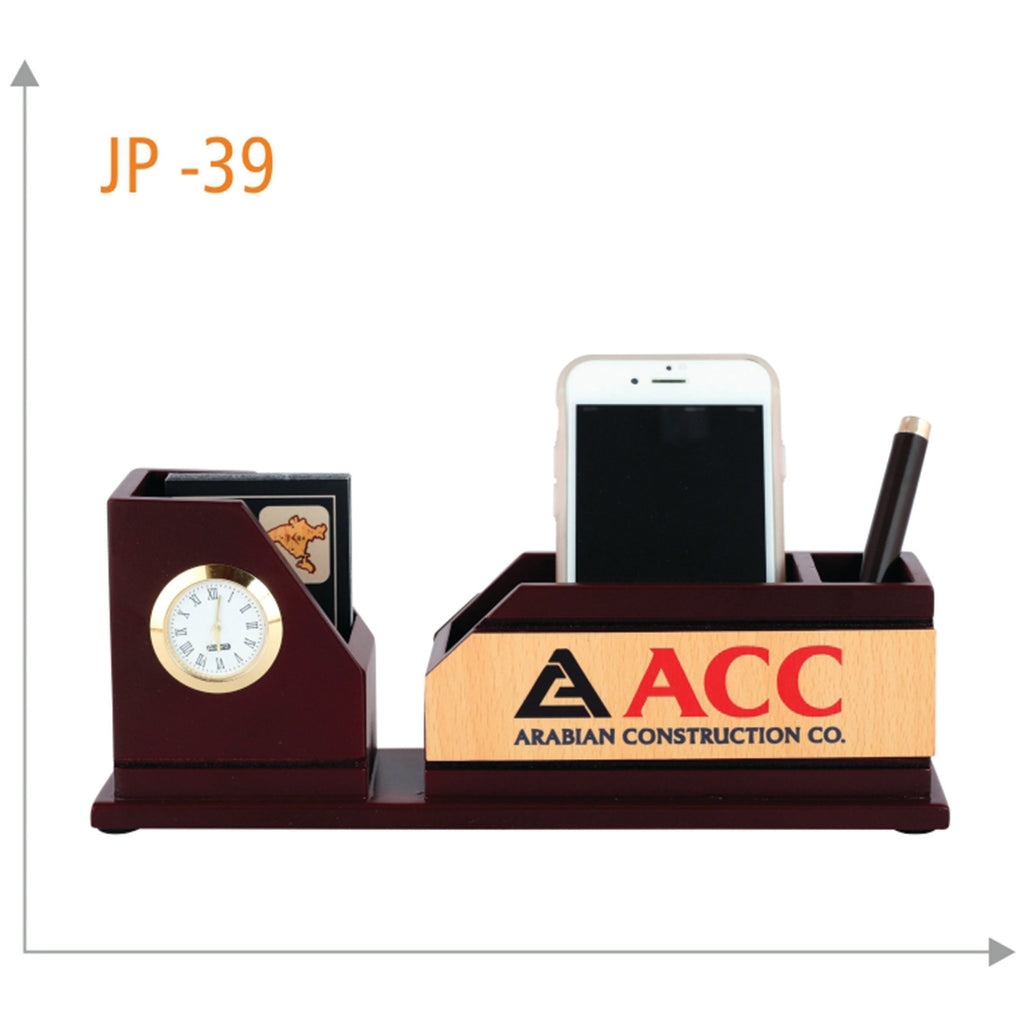 Wooden Pen Stand With Mobile Holder  - JP 39