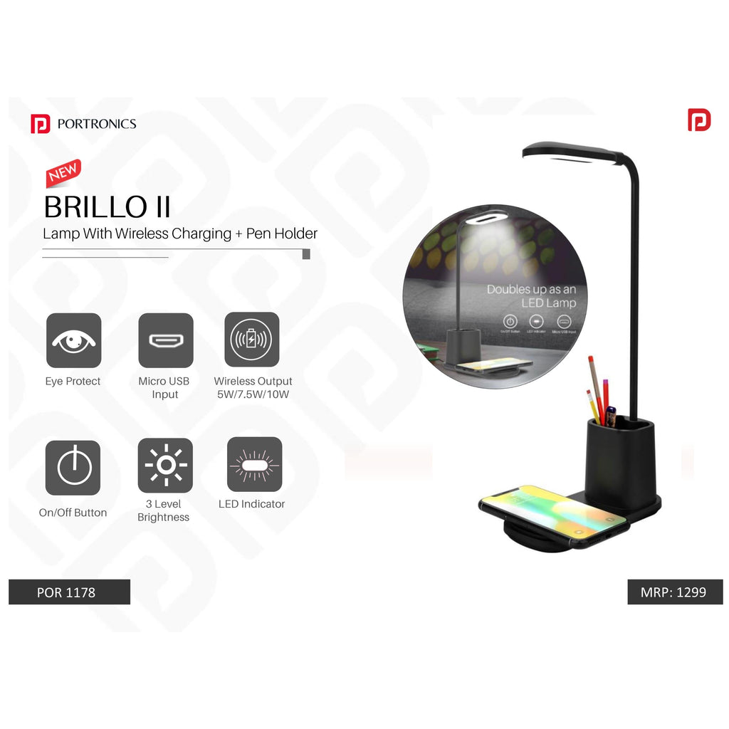 Portronics  Lamp with Wireless Charging - POR 1178