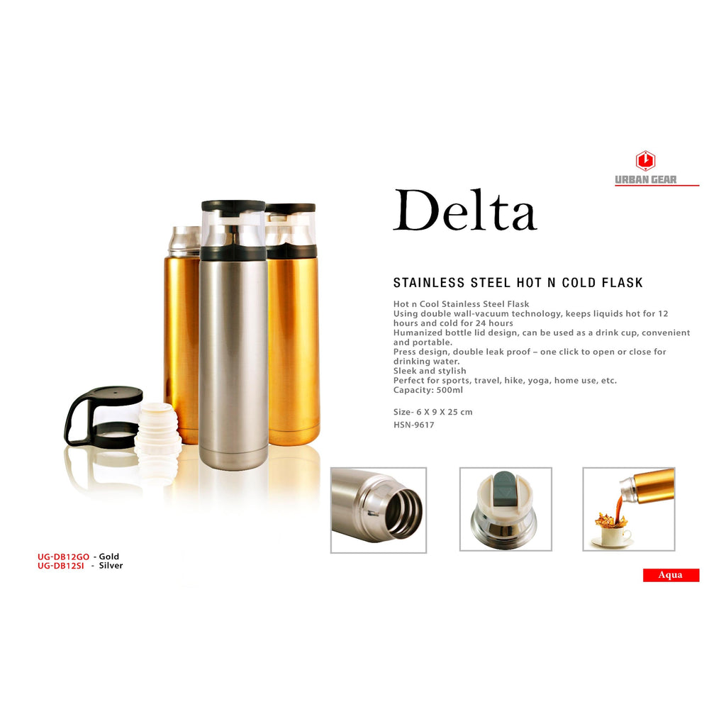 Delta Stainless Steel Hot n Cold Bottle - 500ml