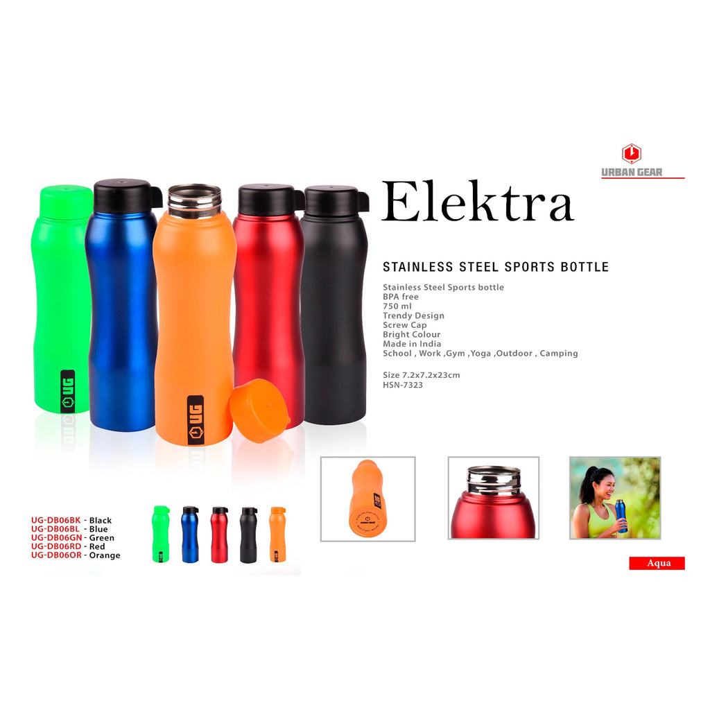 Elektra Flip Stainless Steel Sports Bottle - 750ml
