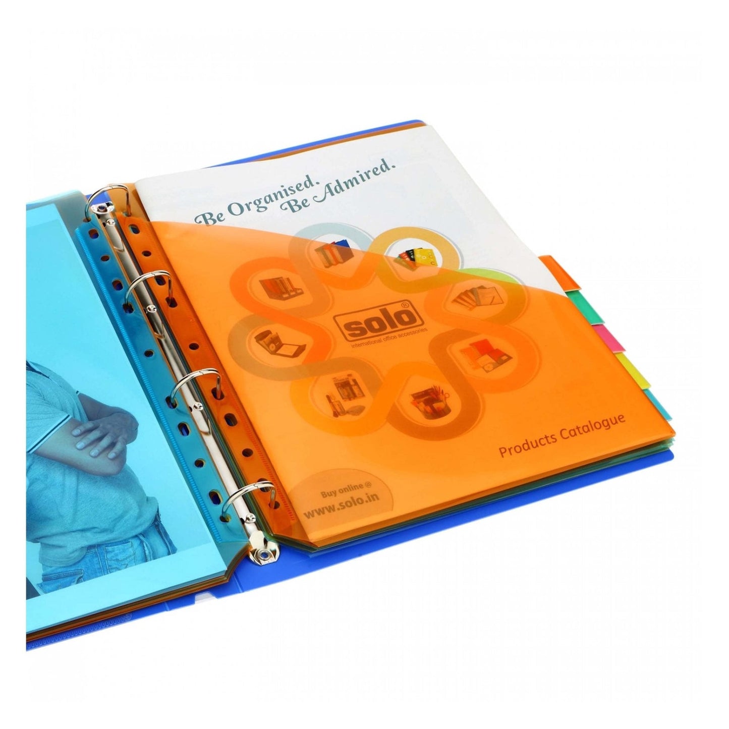 10 Document Pockets Dividers with Insertable Tabs, DD110 MARSH Stationery