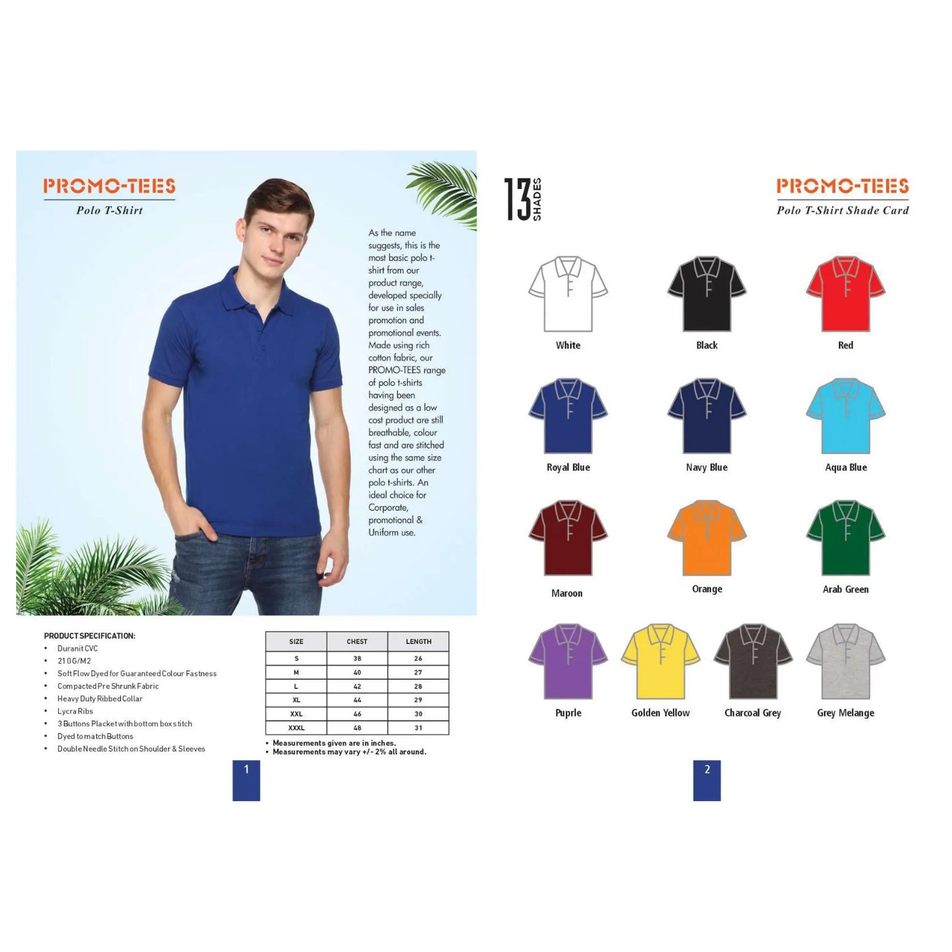 PROMO TEES - POLO T-SHIRT MARSH Corporate gifts