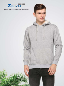 Pikmee Zero Degree Pullover Sweatshirt with Hoodie - 350 GSM