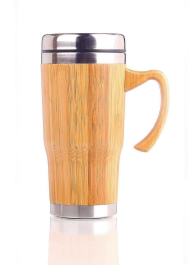 Bamboo Steel Coffee Mug – 450 ml