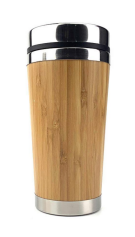 Bamboo Steel Coffee Tumbler - 450 ml