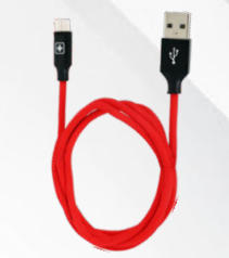 Swiss Military Fabric Braided Cable with Aluminium Connectors ( FB01c )