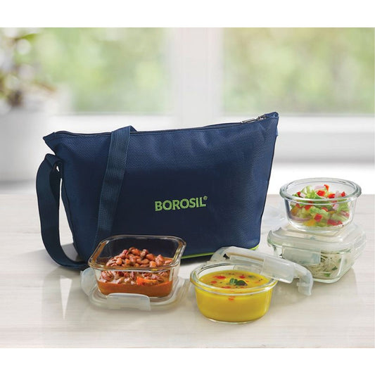 4 Microwavable Glass Lunch Box (Purse Bag) - ITSQ32RN24F MARSH Corporate gifts