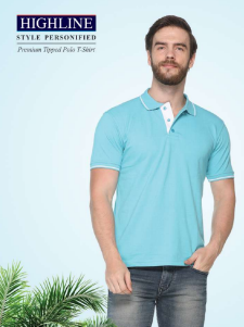 Pikmee Highline Premium Tipped Polo T-Shirts - 260GSM