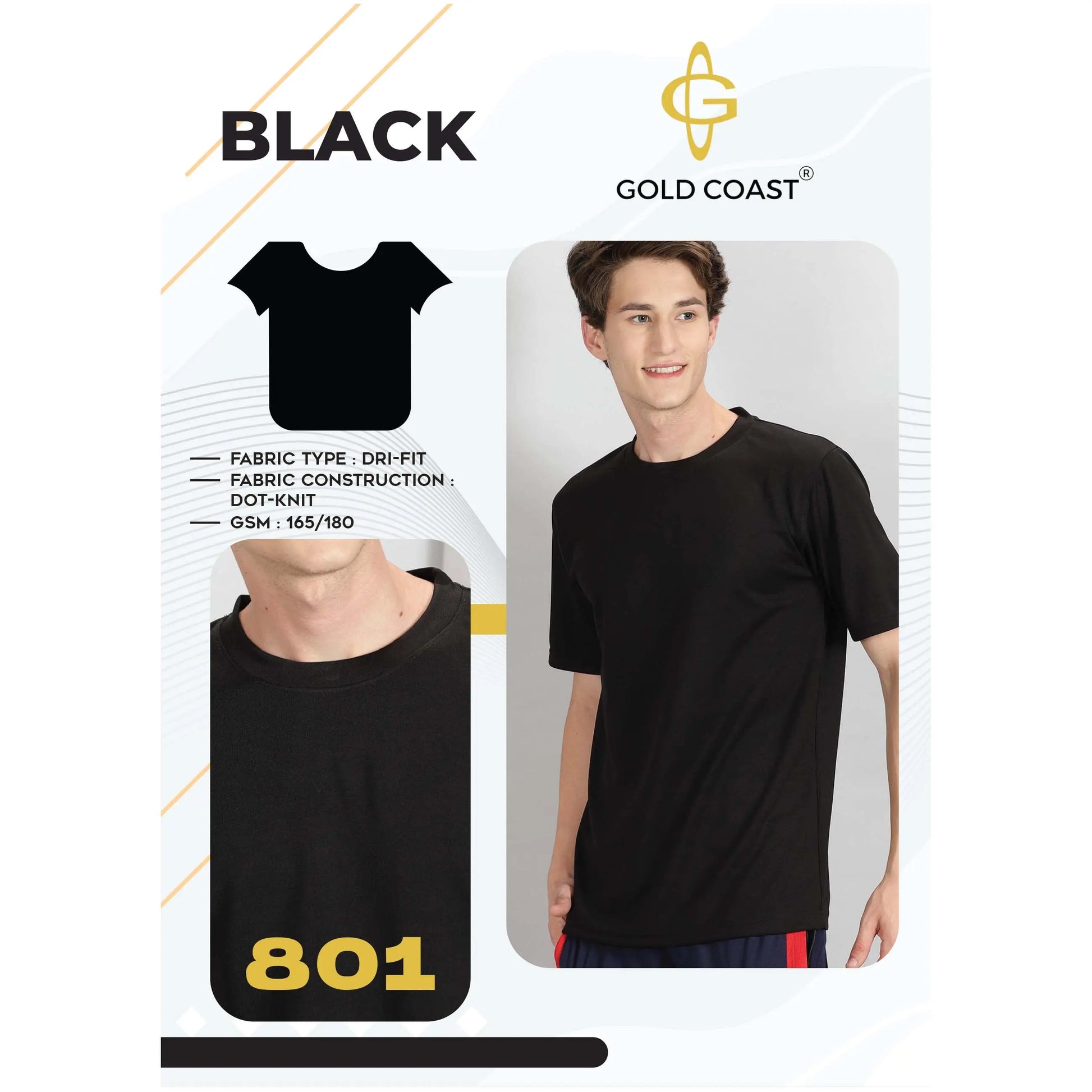 Gold Coast Dry Fit Round Neck - 801 MARSH Corporate gifts