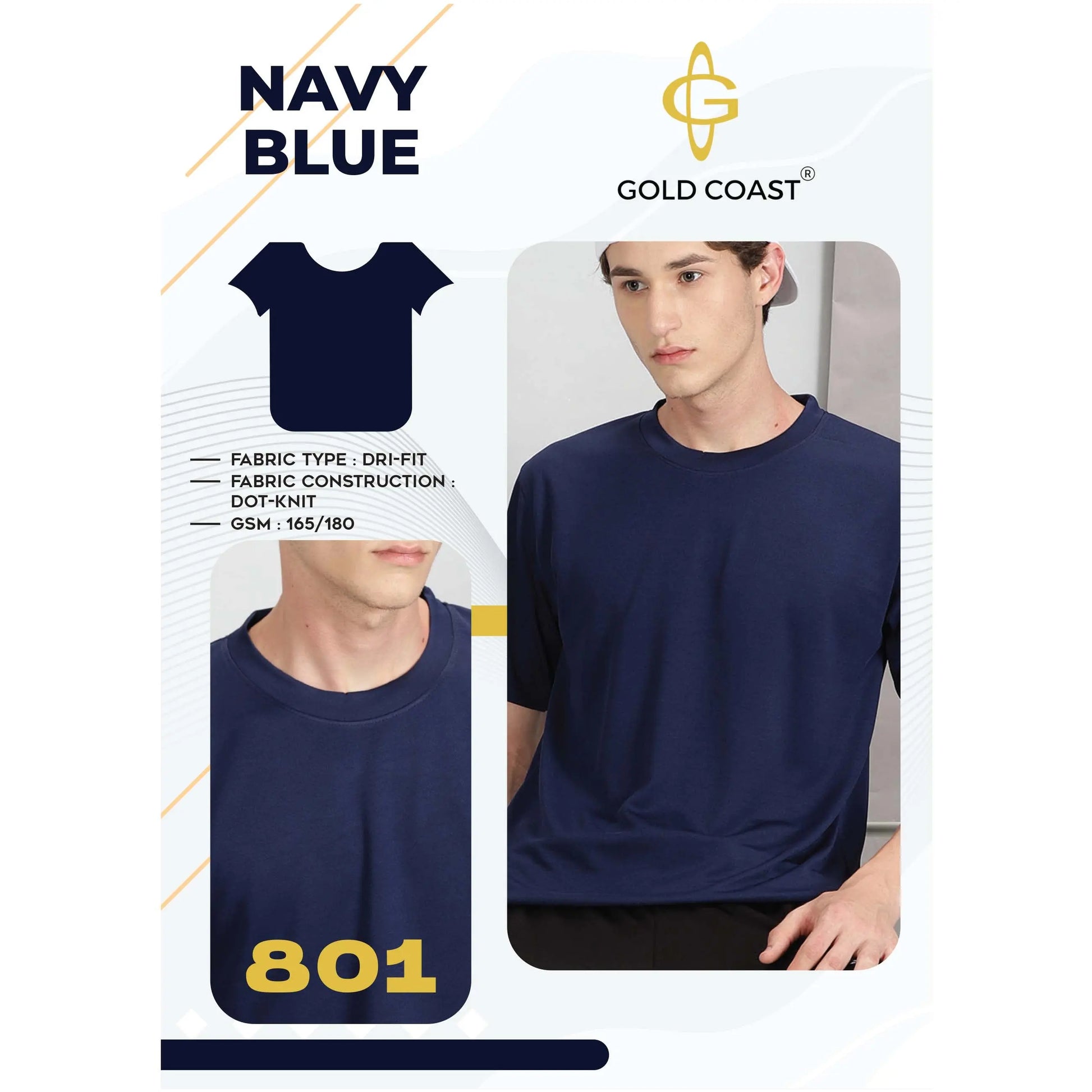 Gold Coast Dry Fit Round Neck - 801 MARSH Corporate gifts