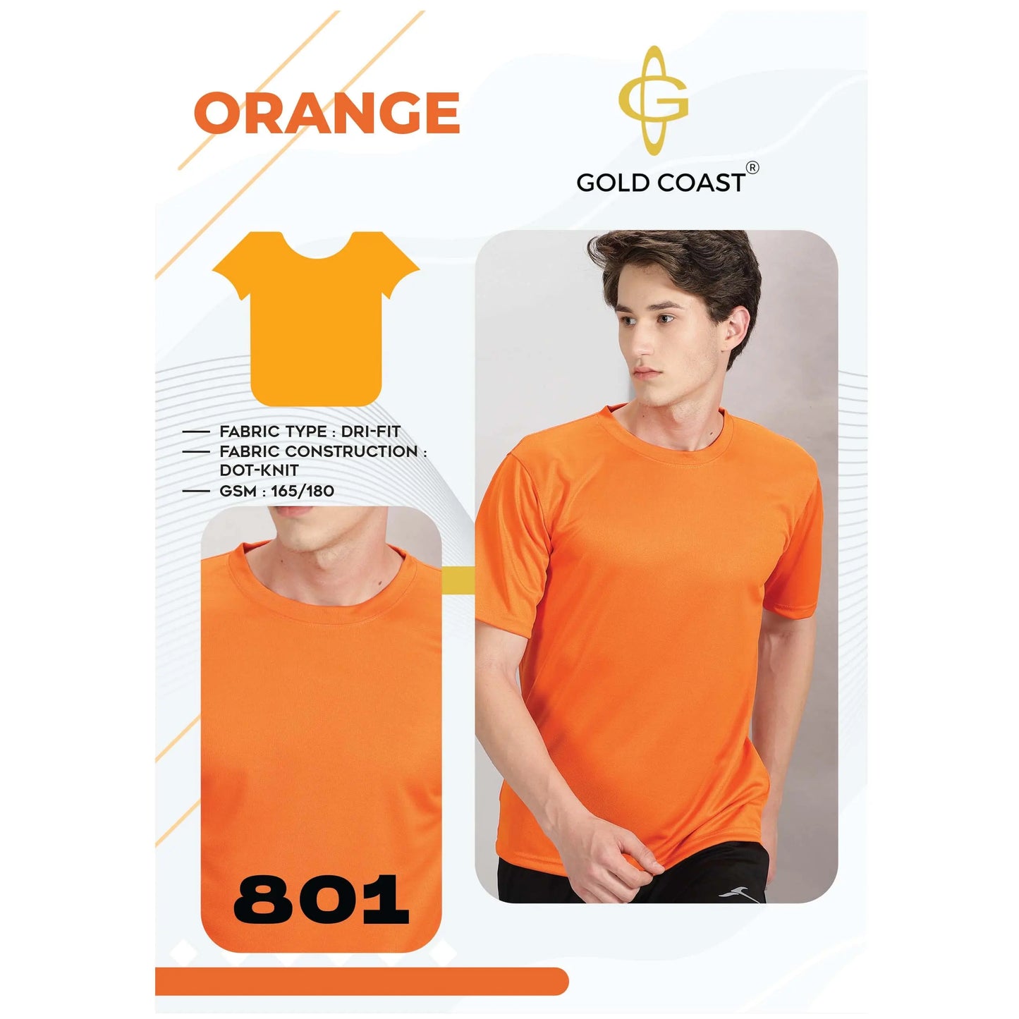 Gold Coast Dry Fit Round Neck - 801 MARSH Corporate gifts