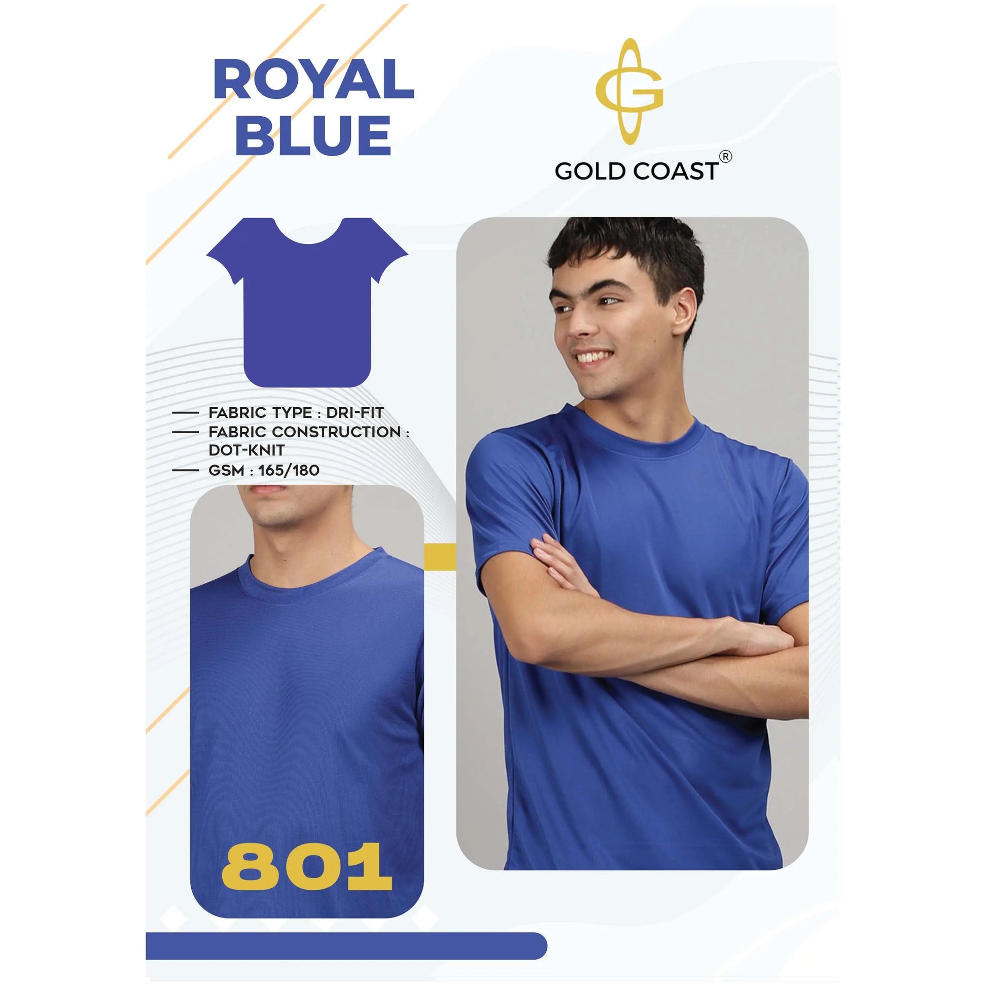 Gold Coast Dry Fit Round Neck - 801 MARSH Corporate gifts