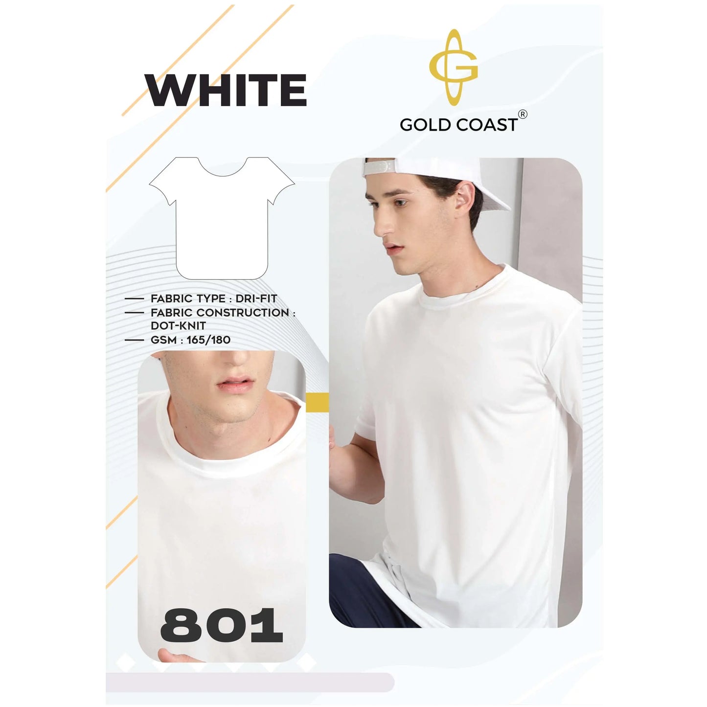 Gold Coast Dry Fit Round Neck - 801 MARSH Corporate gifts