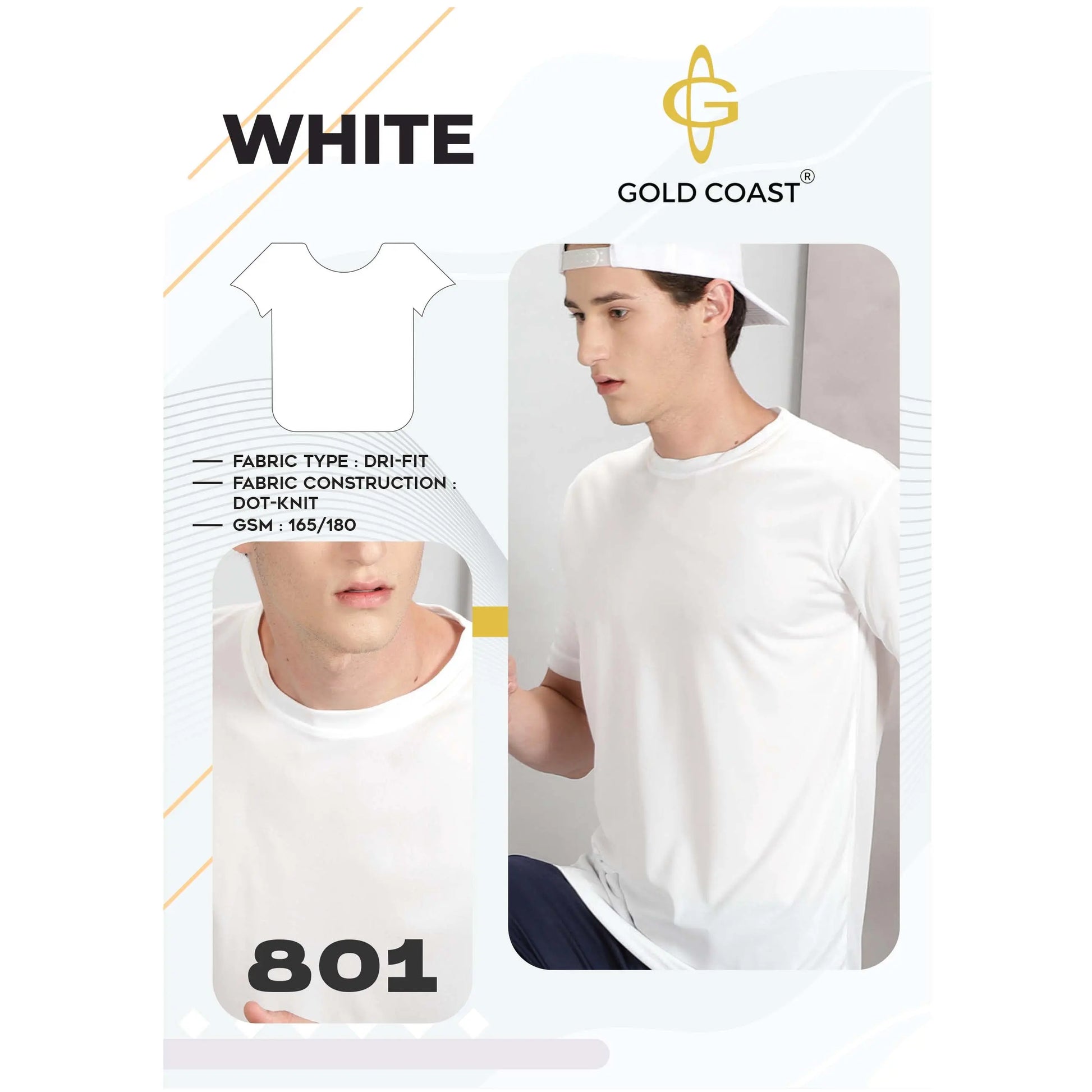 Gold Coast Dry Fit Round Neck - 801 MARSH Corporate gifts