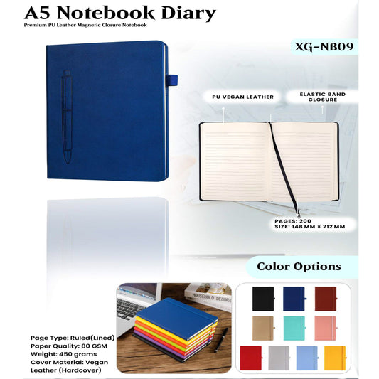 A5 Notebook Diary XG - NB09 MARSH Corporate gifts
