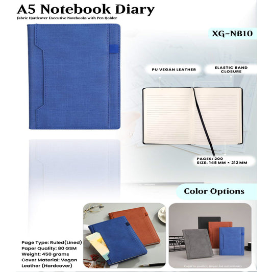 A5 Notebook Diary XG - NB10 MARSH Corporate gifts