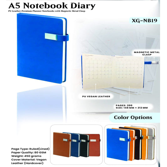A5 Notebook Diary XG - NB19 MARSH Corporate gifts