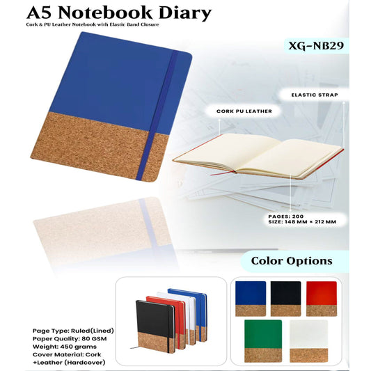 A5 Notebook Diary XG - NB29 MARSH Corporate gifts