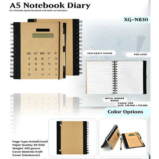A5 Notebook Diary XG - NB30 MARSH Corporate gifts