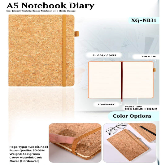 A5 Notebook Diary XG - NB31 MARSH Corporate gifts