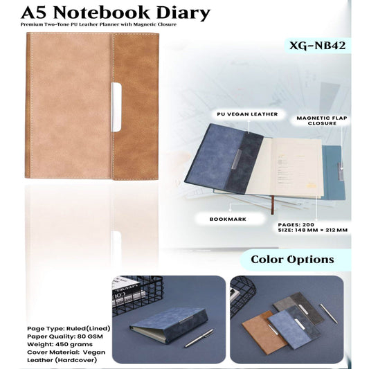 A5 Notebook Diary XG - NB42 MARSH Corporate gifts