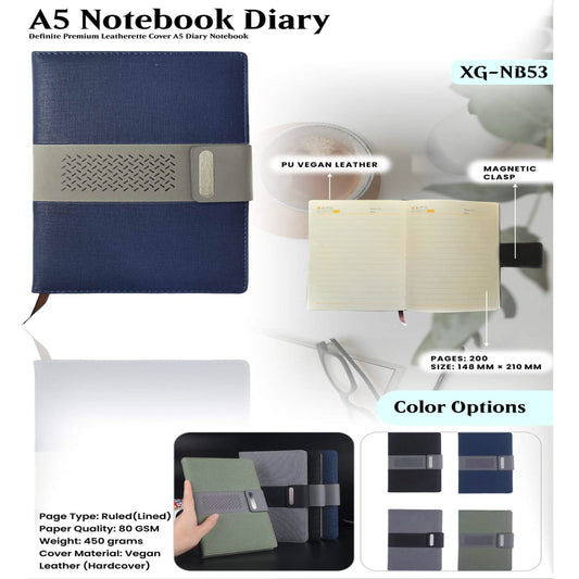 A5 Notebook Diary XG - NB53 MARSH Corporate gifts