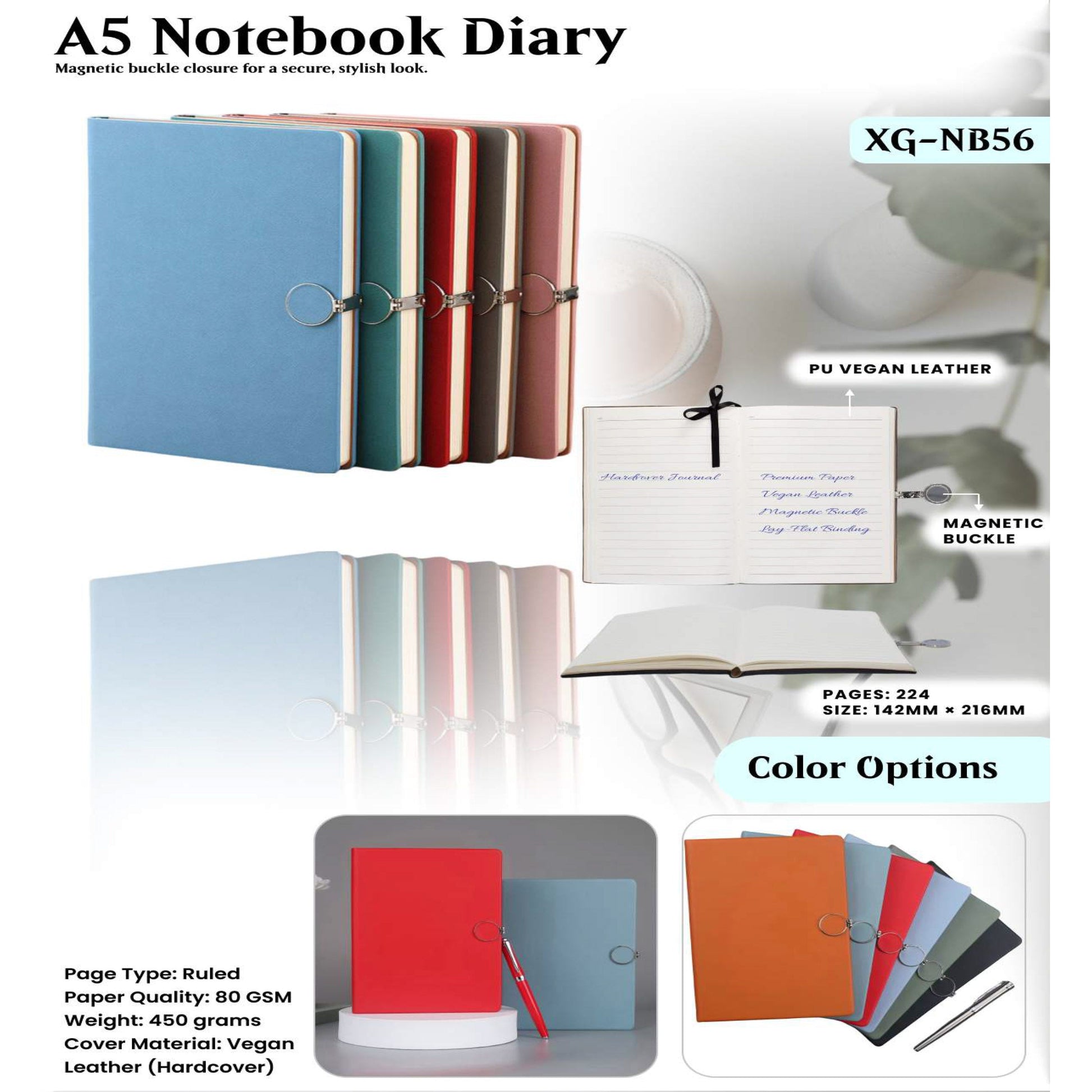A5 Notebook Diary XG - NB56 MARSH Corporate gifts