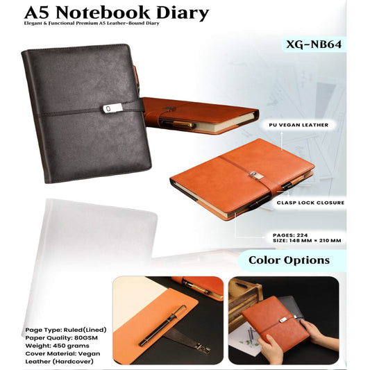 A5 Notebook Diary XG - NB64 MARSH Corporate gifts
