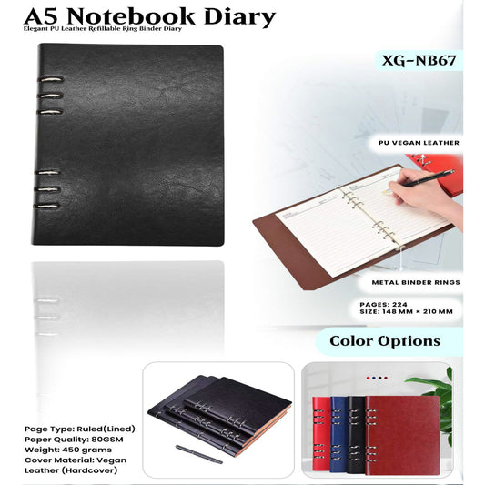 A5 Notebook Diary XG - NB67 MARSH Corporate gifts