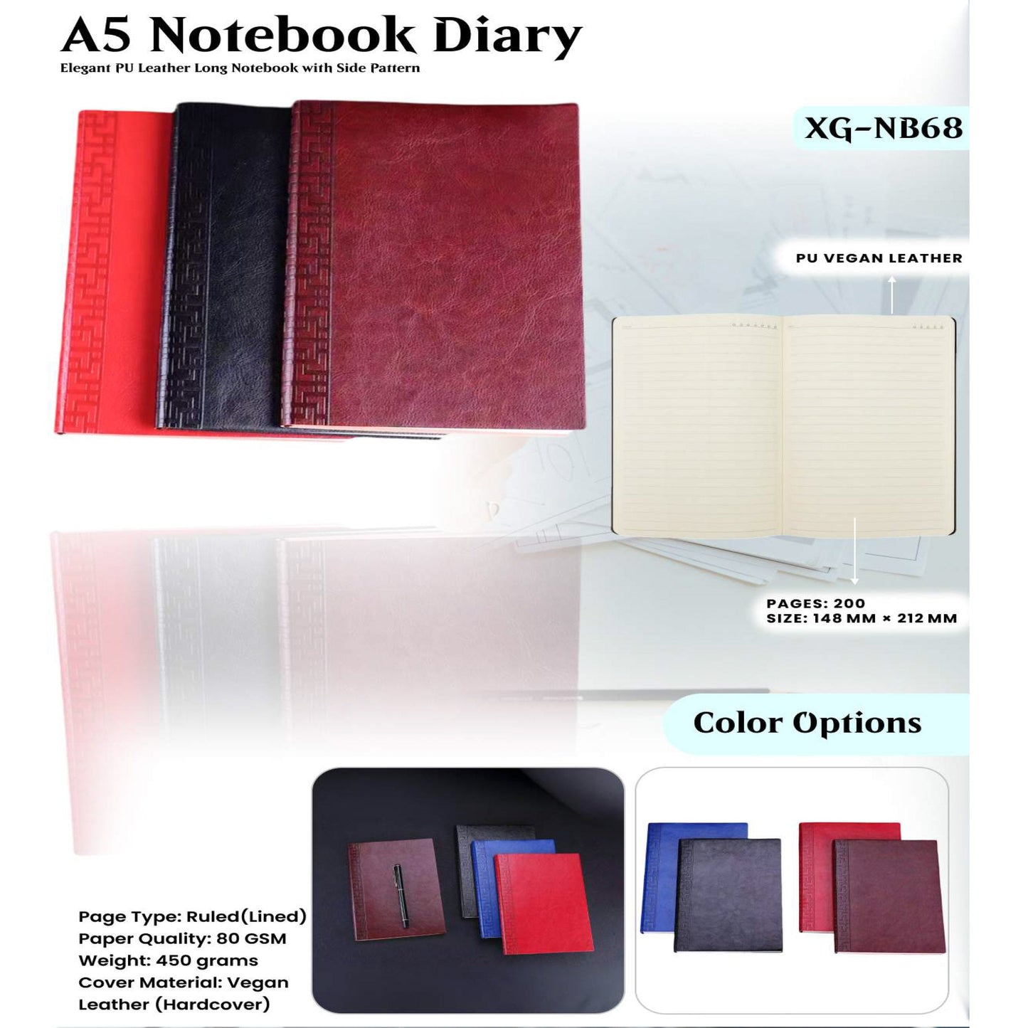 A5 Notebook Diary XG - NB68 MARSH Corporate gifts