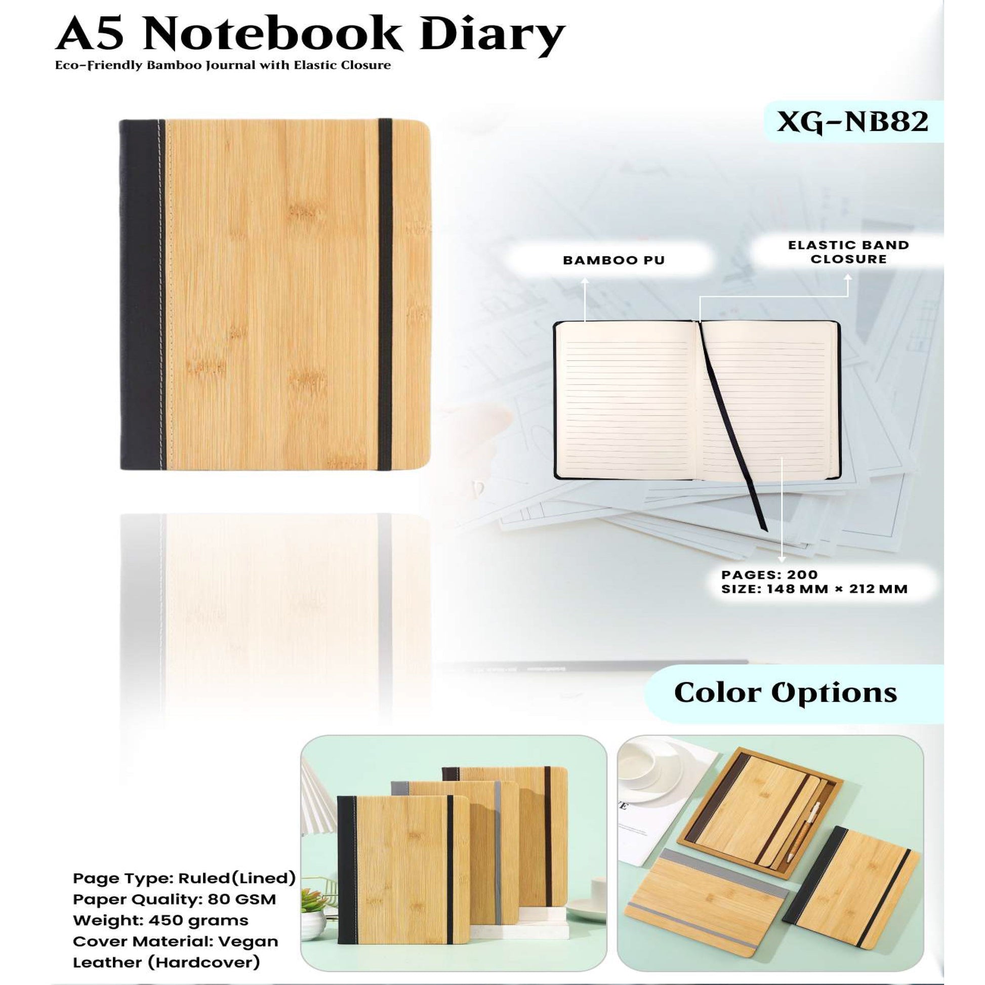 A5 Notebook Diary XG -NB82 MARSH Corporate gifts
