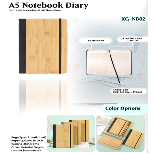 A5 Notebook Diary XG -NB82 MARSH Corporate gifts