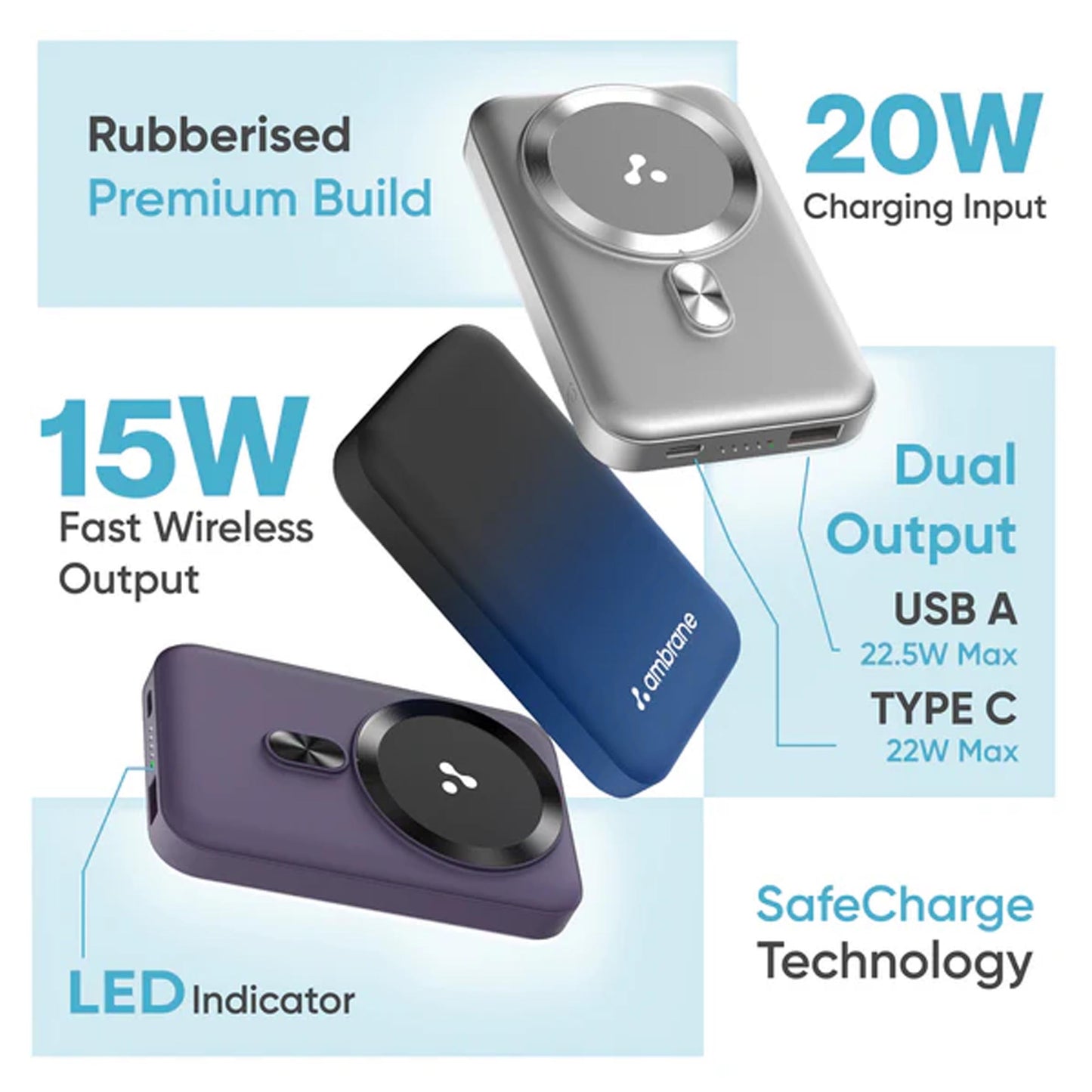 AMBRANE - AEROSYNC SNAP - POWERBANK MARSH Corporate gifts