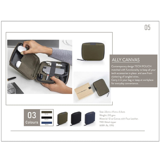 Oblique Ally Tech Pouch - CANVAS MARSH Corporate gifts