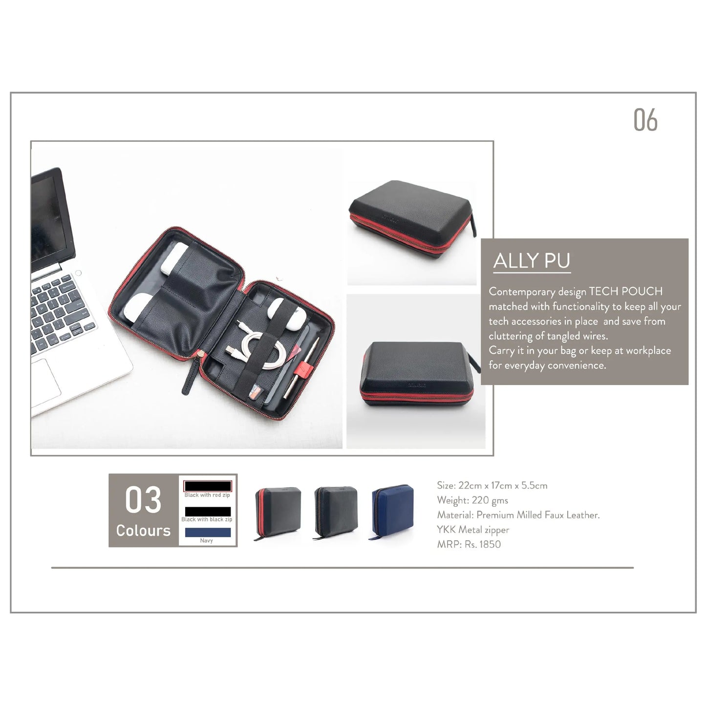 Oblique Ally Tech Pouch -  PU MARSH Corporate gifts