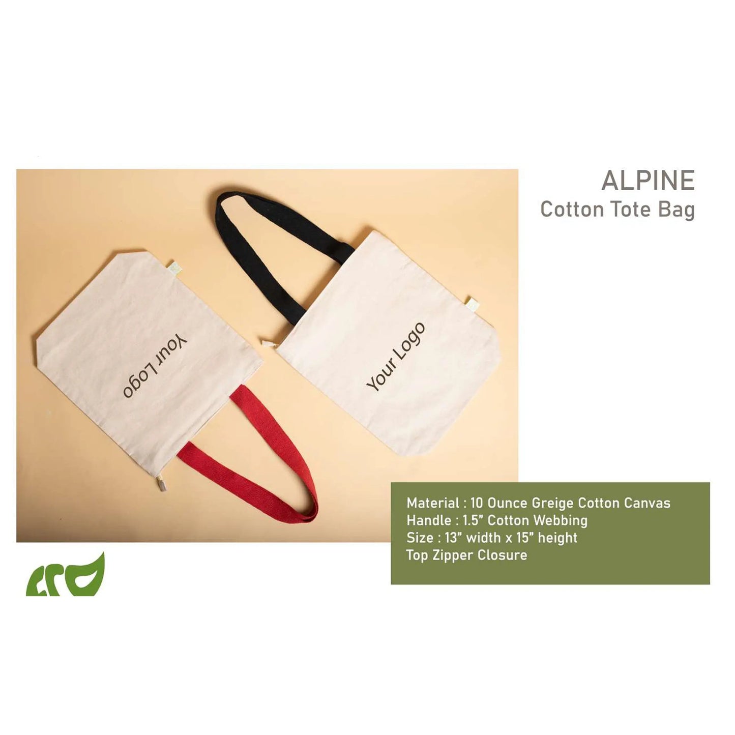 OBLIQUE - ALPINE COTTON TOTE - JUTE BAG MARSH Corporate gifts