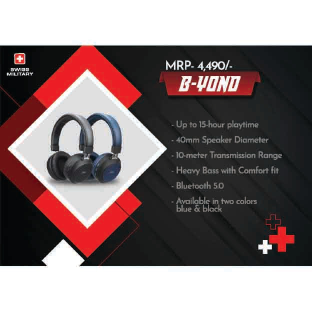 SWISS MILITARY - HEADPHONE & TWS - B-YOND MARSH Corporate gifts