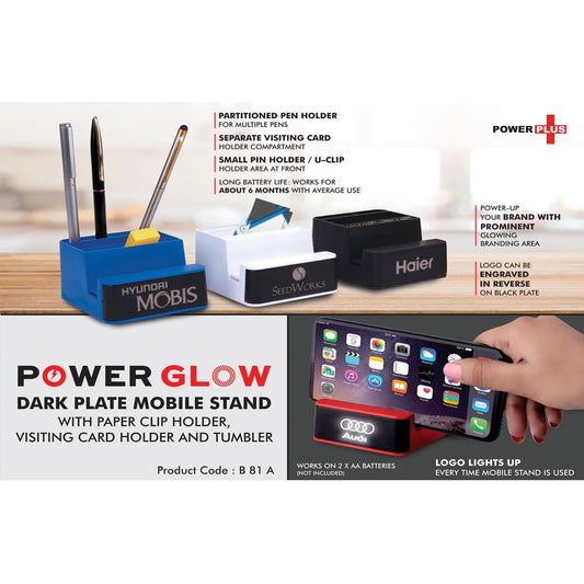 PowerGlow Dark Plate Mobile stand - B 81a MARSH Corporate gifts
