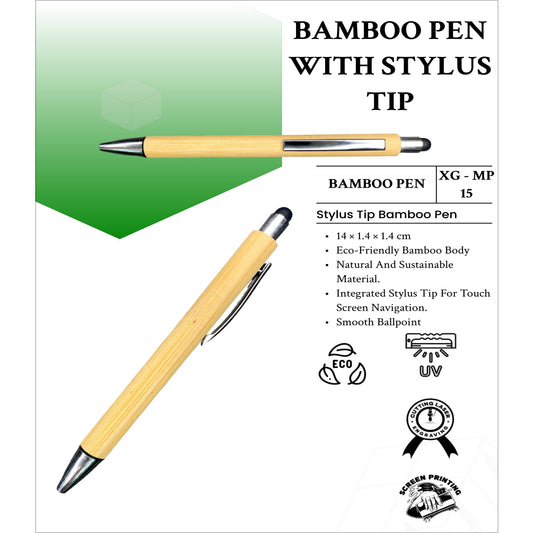 Bamboo  Pen With Stylus Tip  XG - MP15 MARSH Corporate gifts