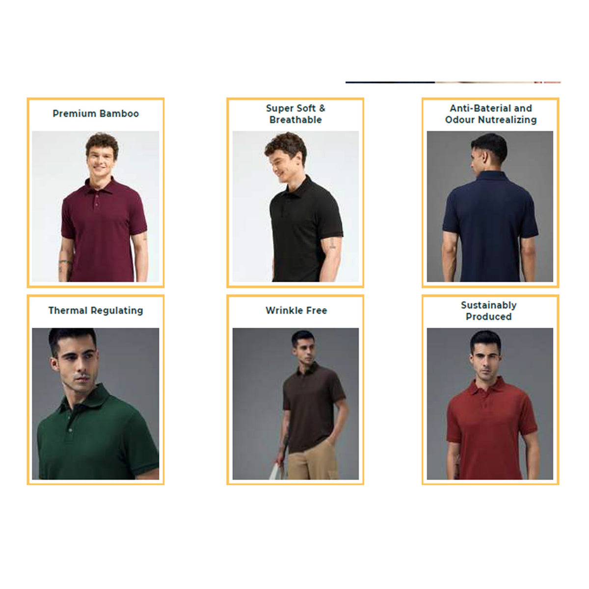 WellBi Bamboo Polo T-shirt