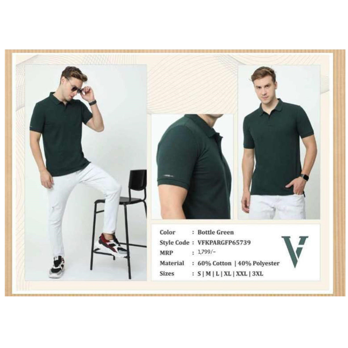 Van Heusen Poly-Cotton Polo T-shirt