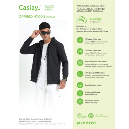 Caslay Zippered Hoodie