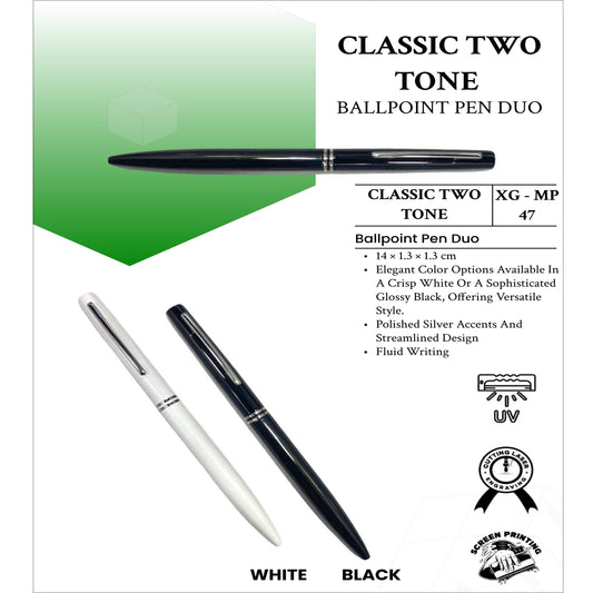 Classic Two Tone Ball Point Pen Duo XG - MP47 MARSH Corporate gifts