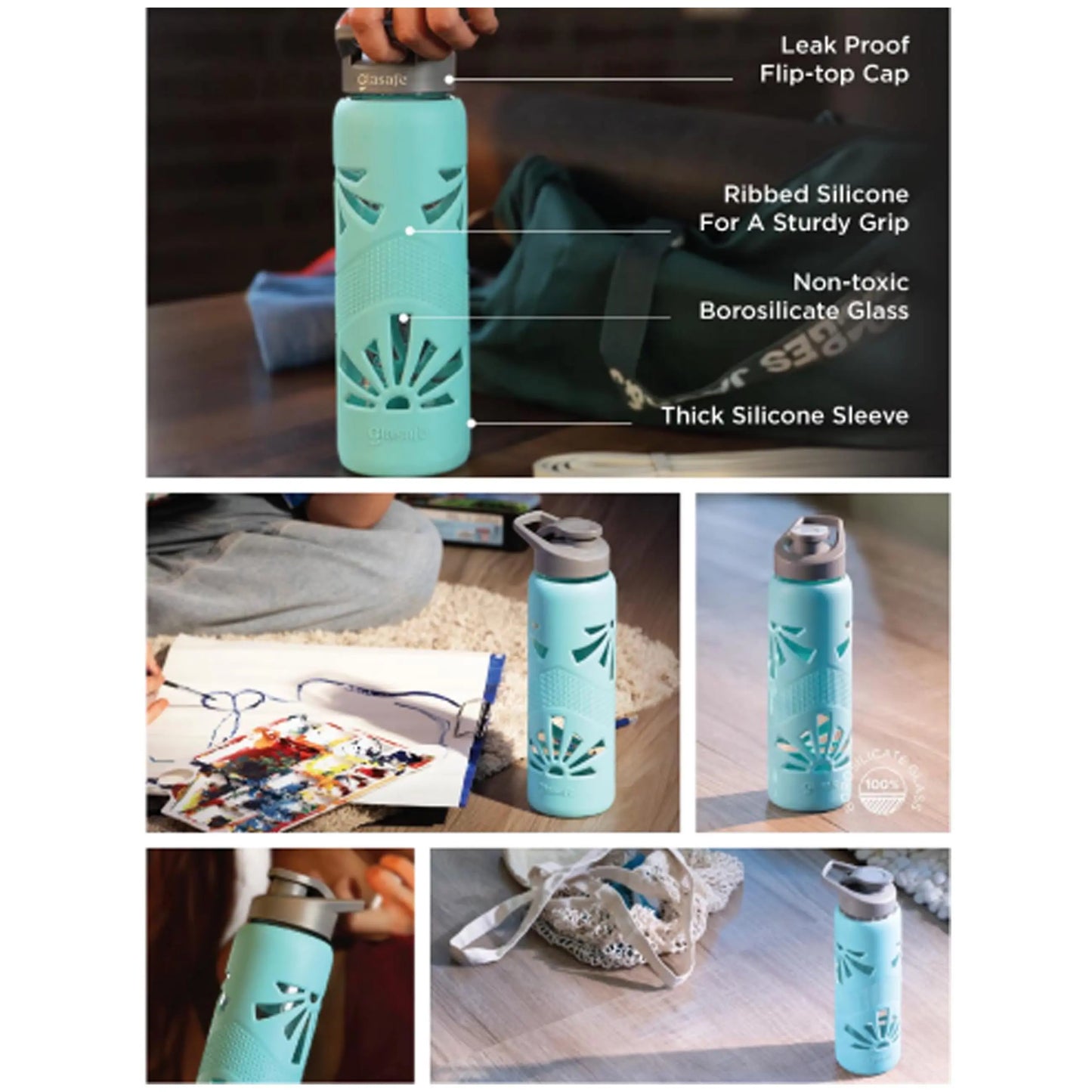 GLASAFE - CLEAR GRIP - GLASS BOTTLE MARSH Corporate gifts