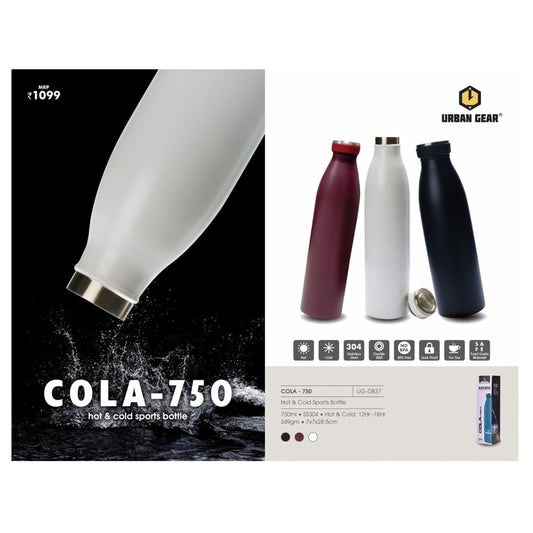 URBAN GEAR Cola - 750 Stainless Steel Hot n Cold Bottle (750ml) - UG- DB37 MARSH Stationery