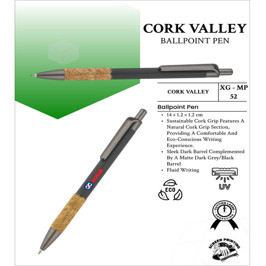 Cork Valley Ballpoint  Pen XG -MP52 MARSH Corporate gifts